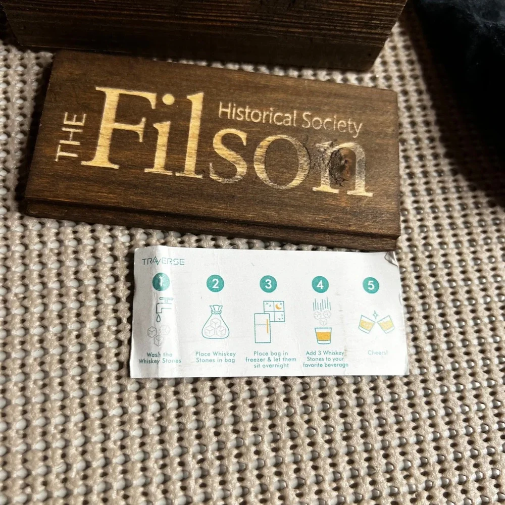 The Filson Historical Society Whiskey Stones Set Wooden Box Kentucky History